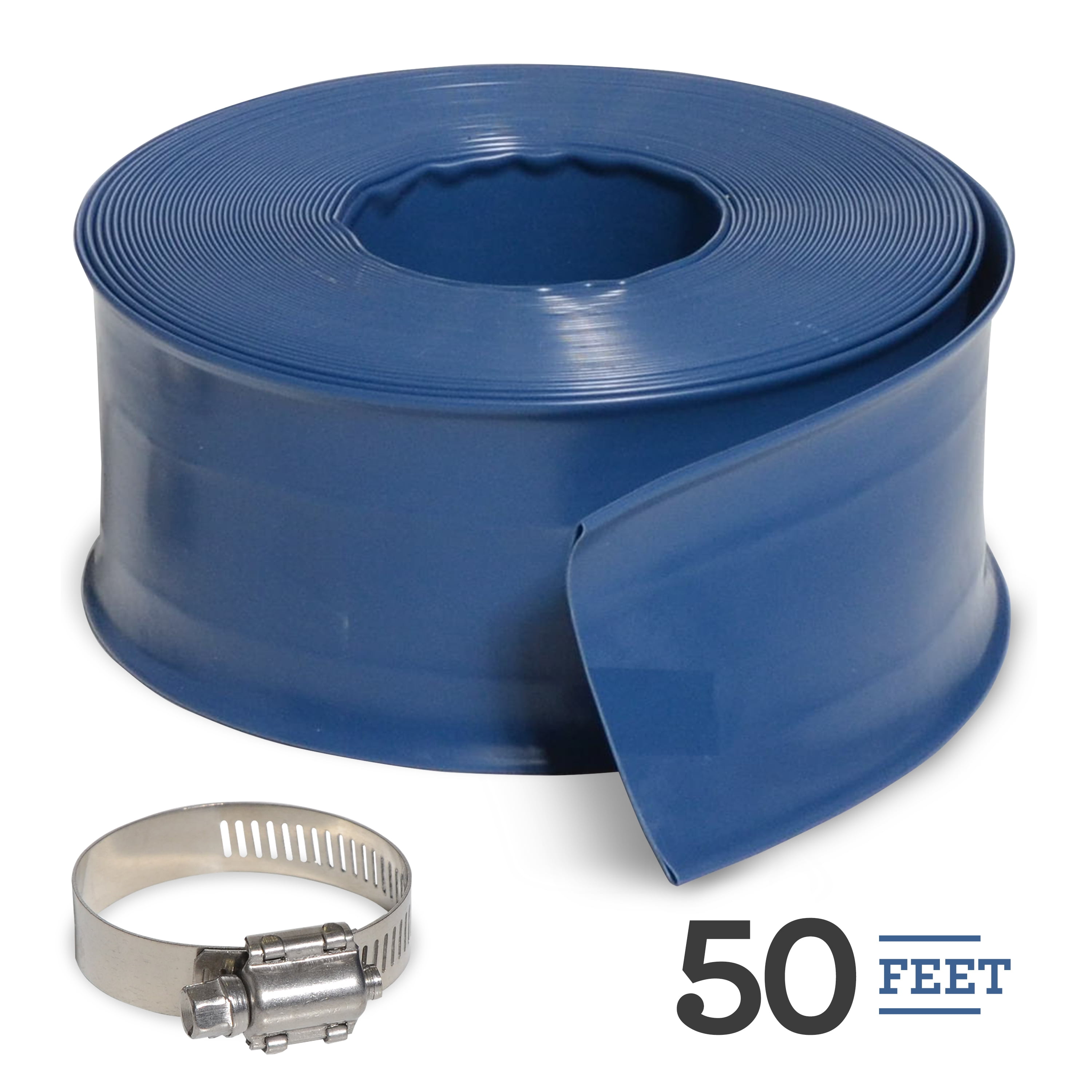 MILLIARD 50 ft Heavy Duty Backwash Hose, Great for Water Disposal