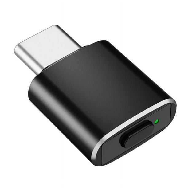 Mouse Jiggler USB C, Indetectable, Automático, Tipo C, 3 Modos de Movimiento, Sin Necesidad de Controladores, para Mantener la Computadora , Color Negro