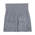 thumbnail image 2 of Gibobby Pantalones De Casuales Para Mujer Pantalones cortos de algodón para mujer, cintura alta elástica, plisados, con volantes, lindos, para la playa, informales, fluidos(Gris, S), 2 of 5