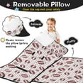 thumbnail image 3 of Brown Footballs with Stars Pattern Toddler Nap Mats for Kids Preschool,Sleeping Mat Bag or Kids,Toddler Sleeping Bag,Toddler Nap Mat or Daycare, 3 of 6