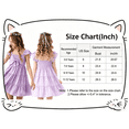 thumbnail image 7 of Lanbubble Girls Dress Purple A-Line Ruffle Sleeve Casual Holiday Summer Dress, 11-12 Years, 7 of 7
