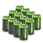 Enegitech CR2 Lithium Battery 3V 800mAh Non-Rechargeable DL-CR2 for Boresighter Golf Rangefinder Baby Monitor Flashlight 12 Pack