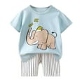 thumbnail image 1 of Ensemble de Pyjamas pour Enfants, Haut à Col Rond et Pantalon, Pyjamas Décontractés pour Filles, Vêtements pour Enfants de 5 à 6 Ans, 1 of 3