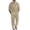 Khaki*, variant on RUTAYY Men's Outfits Casual Loose Fit Solid Color V-Neck Long Sleeve Shirt and Pants Daily Wear Breathable Holiday Chic Clothing Sets