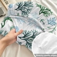 thumbnail image 4 of Twin XL Size Fitted Sheet Set - Sage Green Coastal 2 Piece Bedding Sets 16" Deep Pocket Fitted Sheet with 1 Pillowcases, Coral Starfish Seaside Summer Beach Brushed Microfiber Hotel Luxury Bed Sheets, 4 of 9