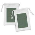 thumbnail image 1 of Leaves Fabric Pouch Set of 2, Simplistic Layout of Leaves on a Natural Meadow Tone Background, Small Drawstring Bag for Toiletries Masks and Favors, 9" x 6", Hunter Green Green, by Ambesonne, 1 of 2