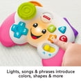 thumbnail image 3 of Fisher-Price Laugh & Learn Baby & Toddler Toy Game & Learn Controller Pink Pretend Video Game with Music & Lights for Ages 6+ Months, 3 of 6