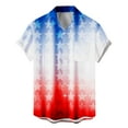 thumbnail image 4 of MuXiKeJi Clothes Men's Vintage United States 250 Years of Freedom Art Hawaiian Buttoned Shirt, 4 of 5
