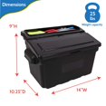thumbnail image 4 of Papelera Utility Cart, paquete de 2 unidades, Yardlio Outrigger para carritos de bañera Offex, 4 of 5