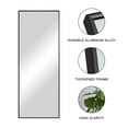 thumbnail image 6 of 55"x16" Rectangular Full Length Floor Mirror with Stand Elegant Black, 6 of 8