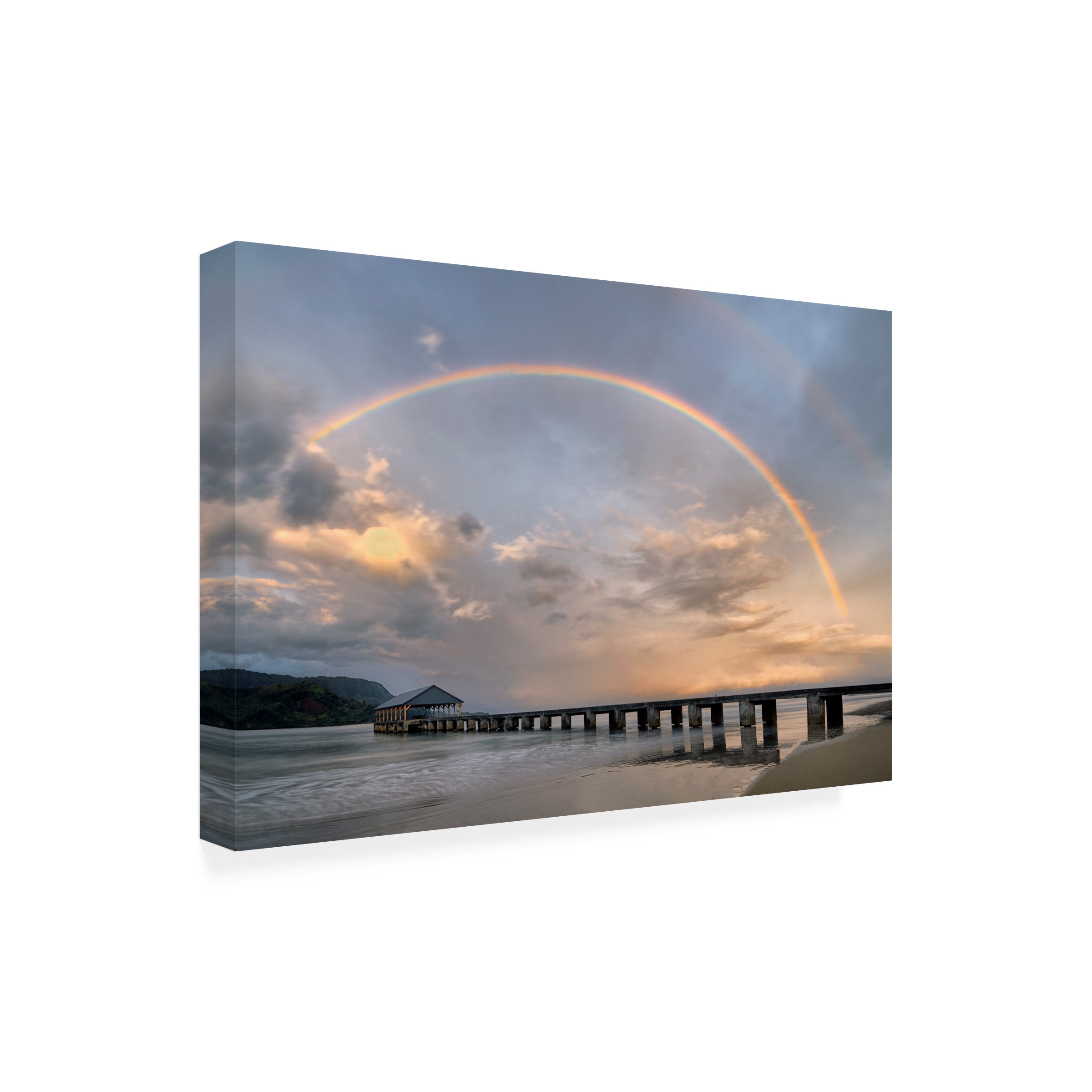 Dennis Frates 'Hanalei Peir 2' Canvas Art