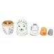 thumbnail image 4 of 5 piezas de muñecas rusas para anidar hechas a mano, exquisitas muñecas de madera para anidar animales para regalo de Navidad, decoración de la casa, 4 of 10