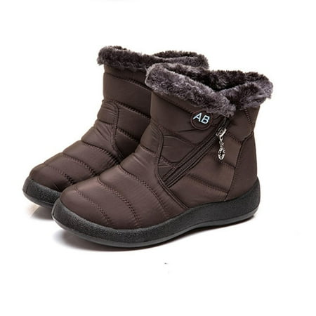 

Well Thick Short Plush Women s High Heels Retro Warm Boots Women s Zipper Boots