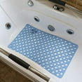 Semfri Cushioned Bath Tub Mat, 30x17 inch, AntiSlip, Resistant, with Drain Holes and Suction