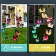 thumbnail image 4 of LINLIN LED Solar Wind Chimes Outdoor Butterfly Hanging Wind Chimes Lamp Colorful Night Light Waterproof Butterfly Shaped Wind Chime for Garden Patio Yard with Hook, 4 of 9