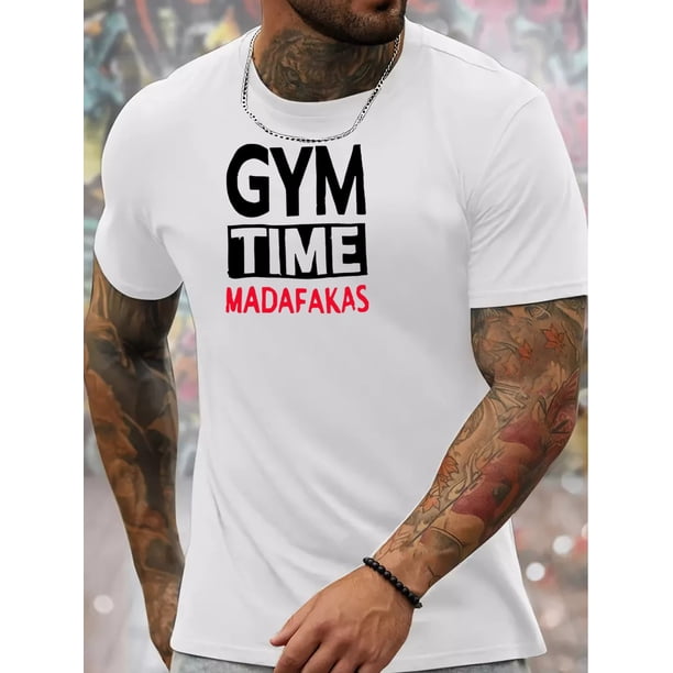 Camiseta de verano para hombre con estampado único. Cuello redondo, lavable a máquina. Ideal para deportes de ocio.