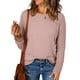 thumbnail image 1 of Suéteres EVALESS para mujer, a la moda, de otoño, de punto trenzado, rosa, 1 of 6