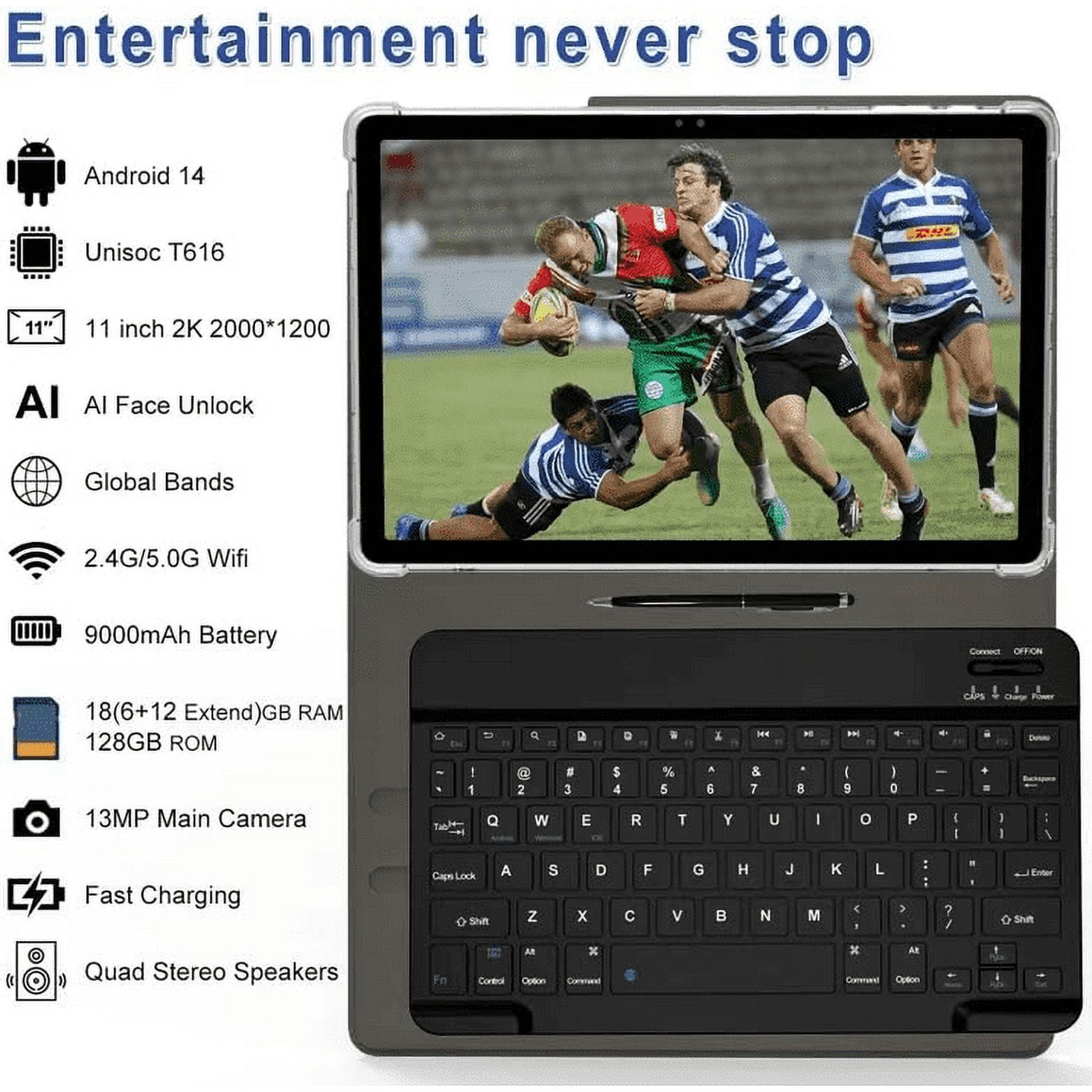 Android15 タブレット】11インチ 18GB+128GB T7280 : 【専用ケース