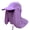 purple, variant on FNNMNNR Women & Men Outdoor Sun Hat UV Protection Fishing Hiking Caps with Face Neck Flap Cover UPF 50  Outdoor Sportswear Accessories Light Grey