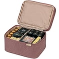 thumbnail image 3 of Bolsa de maquillaje de viaje NISHEL grande de doble capa para mujer, 3 of 7