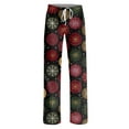 thumbnail image 7 of Resicozy Christmas Pajama Bottoms for Women Soft Wide Leg Lounge Pants Comfy Drawstring Trendy Fall Long Pajamas Pants Multicolor L, 7 of 7