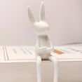 thumbnail image 3 of Dserhfy Bunny Statue Modern Sitting Bunny Figurine Easter Rabbit Sculpture for Home Living Room Office Table Shelf TV Cabinet Decor, 3 of 7