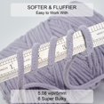 thumbnail image 2 of Yarn SOVIKER Chunky Chenille #6 Super Bulky 300 g, color gris, 2 of 7