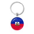 thumbnail image 2 of National Flag Glass Cabochon Keychain Sardova Nicaragua Mauritius Honduras Haiti Togo Bhutan Belarus Belize Keyring Keyholde, 2 of 5