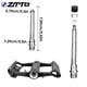 thumbnail image 4 of ZTTO JT02 1 par de bicicletas Pedal plano Acero Axis Safe Ass Safe Pedales de color sólido Reemplazo de piezas de ciclo de montaña Suministros Negro AweSitey OD002843-01B, 4 of 7