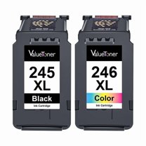 ZNWSC  Ink Cartridges Replacement for Canon 245XL 246XL 243 244 for Pixma TR4520 TR4527 MG2522 MG2520 MX490 MX492 TS202 (Black, Color, 2-Pack)