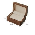 thumbnail image 5 of Black Walnut Wood Jewelry Box Wedding Ring Box Earring Rings Box Jewelry Organizer Box, 5 of 5