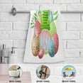 thumbnail image 4 of Cute Bunny Gnome Hand Towels 2 PCS, Easter Eggs Kitchen Towel Ultra Soft and Highly Absorbent,Decorative Fingertip Face Towel for Bathroom Hotel, 28.3"x14.4", 4 of 4