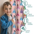 thumbnail image 3 of Blackout Kids Curtains,Colorful Princess Pattern Childrens Insulated Curtains Set Of 2,Bedroom Essentials,Toddler Room Decor 42"x63", 3 of 5