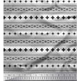 thumbnail image 1 of Soimoi Black Poly Georgette Fabric Aztec Geometric Print Fabric by the Yard 42 Inch Wide, 1 of 3