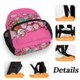 thumbnail image 3 of Kirby's 30th Anniversary Backpack Daypack School Bag Lightweight Bookbag Shoulders Satchel Adjustable Rucksack Travel Bag 13in, 3 of 8