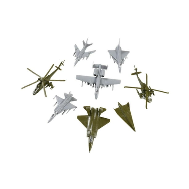 8 figuras de rompecabezas decorativas de avión a escala 1:144 para simulación de construcción 1/144 Estilo B