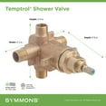 thumbnail image 3 of Temptrol Brass Pressure-Balancing Tub and Shower Valve, 3 of 3
