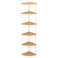 thumbnail image 4 of jifeng Corner Shelf Corner Display Shelf Durability Frees Standing Easy to Install Storage Rack Multipurpose for Kitchen Office Home 152cm, 4 of 9