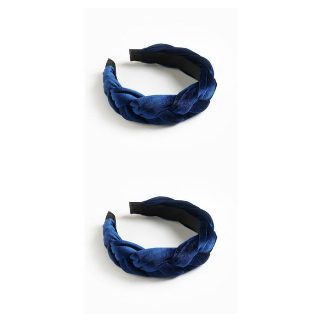 Sonducket Trenza velour diadema ancha mujer pelo aro invierno cabeza banda boda Type3 NO3