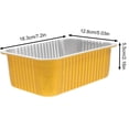thumbnail image 2 of LOVEVER 25 Pack Aluminum Pans Disposable Foil - Steam Table Deep Pans - Tin Pans Great for Cooking  Heating  Storing  Prepping Food, 2 of 3
