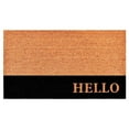 thumbnail image 2 of Hello Black Stripe Doormat, 3' x 6', 2 of 3