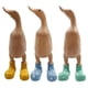 thumbnail image 2 of Resin Duck Statue Garden Sculpture Cute Cartoon Ducks Wearing Spotted Wellies Boot Good Luck Figurine Blue-S, 2 of 5