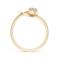 thumbnail image 2 of ANGARA Natural 0.47 Ct. Diamond Solitaire Ring in 14K Yellow Gold for Women (Ring Size: 4), 2 of 10