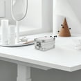thumbnail image 2 of MasteelfCA Boîte de Rangement en Aluminium pour Montre avec Serrure Boîtier Argenté, 2 of 7