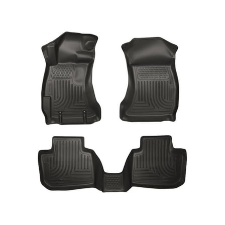 Husky Liners 98841 Weatherbeater Floor Mats Fit 2010-2012 Subaru Legacy, Outback - Front/2nd Seat - Black