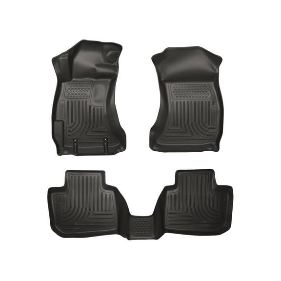 Husky Liners 98841 Weatherbeater Floor Mats Fit 2010-2012 Subaru Legacy, Outback - Front/2nd Seat - Black