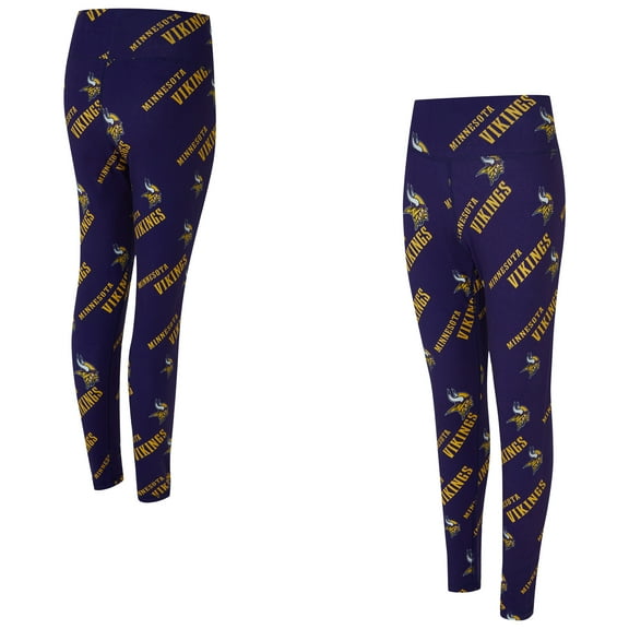 Women's Concepts Sport Purple Minnesota Vikings Mosaic Allover Print Leggings