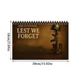 thumbnail image 3 of 2026 Military Remembrance Wall Calendar - Lest We Forget,12-Month (Jan 2026-Dec 2026),11.02" x 7.09",Twin-Wire Bound,Thick No-Bleed Paper for Office, 3 of 6