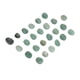thumbnail image 5 of Juego de 25 uds de piedras rúnicas talladas a mano, Aventurina verde pulida, alfabeto portátil grabado para personas mayores para profesionales principiantes, 5 of 12