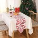 thumbnail image 1 of Camino de mesa navideño, mantel decorativo de copos de nieve con muñeco de nieve con borlas, bandera de mesa de punto navideño JAMW Sencillez, 1 of 4